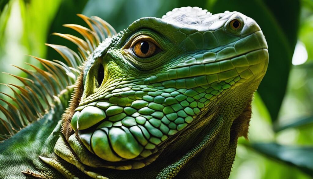 abnormal blinking in iguanas