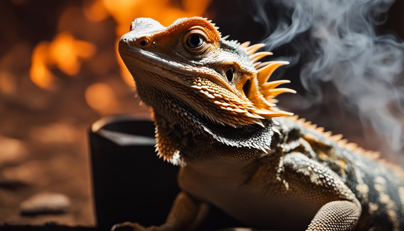 abnormal burping in bearded dragons